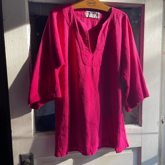 New Hero Pink Native American Shirt Cotton Large - Picture 9 of 9